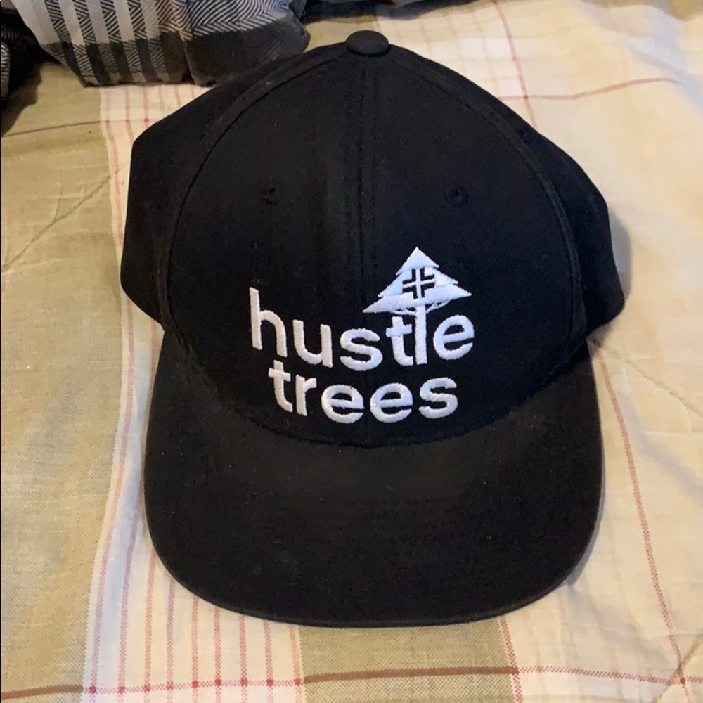 Adjustable Black LRG Hustle Trees Hat